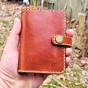 JP Leathercraft RAEDA Leather Wallet Buck Brown